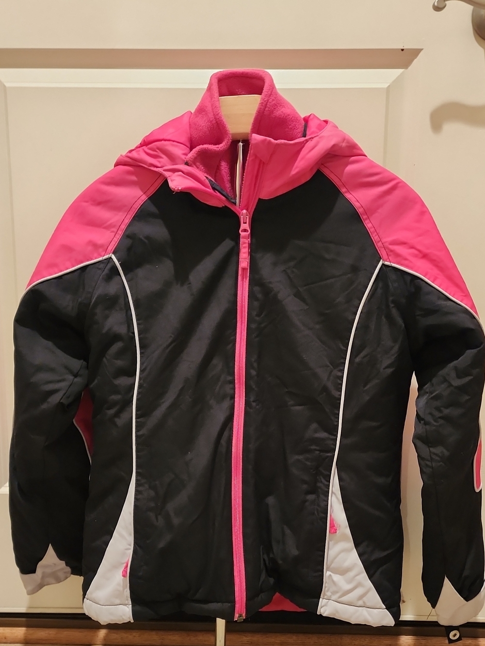 The Children's Place Girls 3-in-1 Ski System Jacket Pink Black Size 10/12 L